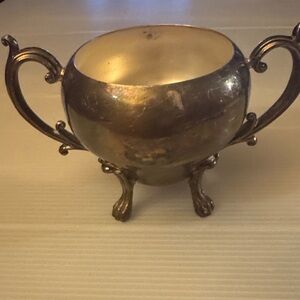 Vintage Silver-Plated Creamer Bowl